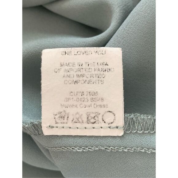 Show Me Your Mumu Verona Cowl Neck Slip Dress Deep Sage Size S - Picture 9 of 12